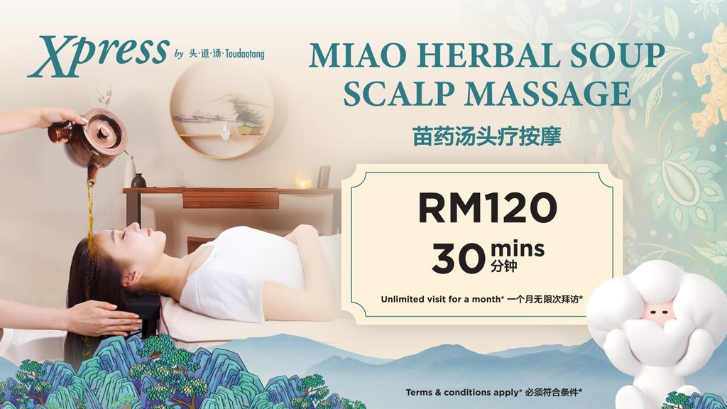MIAO Herbal Soup Scalp Massage 30min (Non-Member) 